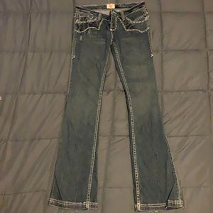 Antik Denim, Distressed Boot Cut Jeans, Sz 28